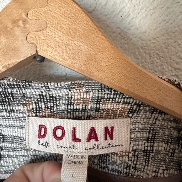 Anthropologie Dolan Abstract Leopard Print Longline Tweed Blazer Light Jacket - Picture 11 of 13